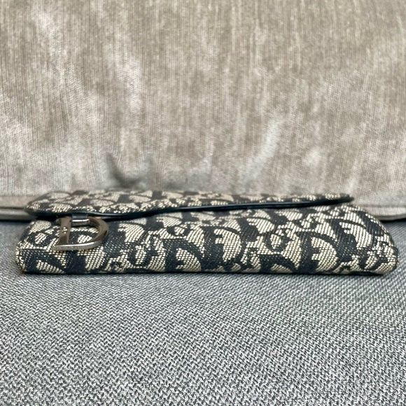 Christian Dior Oblique Vintage Saddle Wallet in Black - Excellent Condition! - Picture 6 of 16